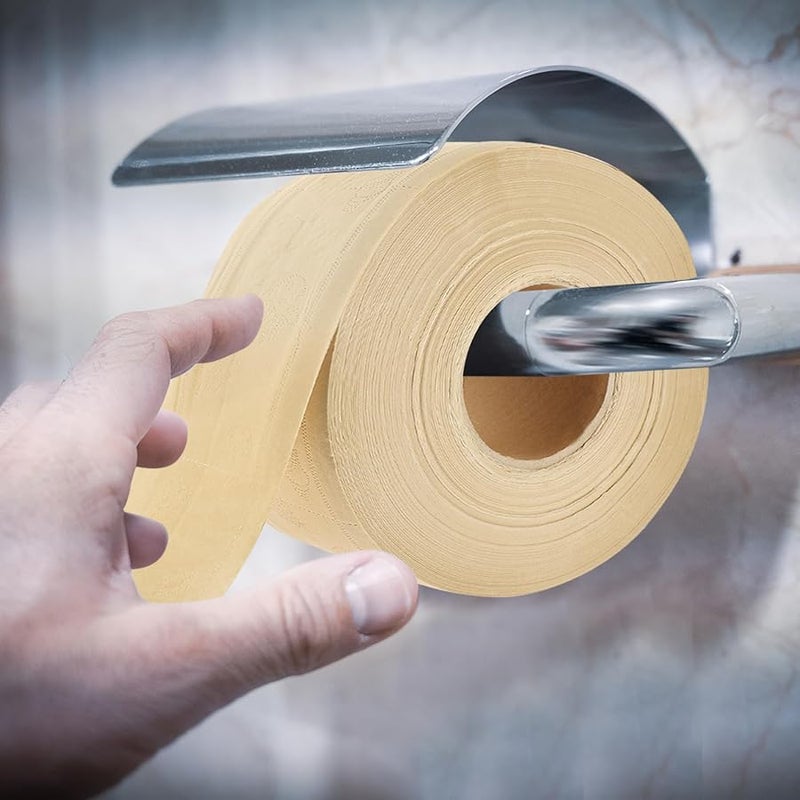 GARVALON Large Roll Toilet Paper 21x9cm Soft Natural Color Bathroom Tissue for Home Office - Image 4